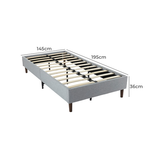 Light Grey Kinsley Bed Base