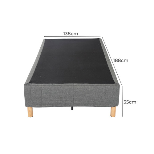 Dark Grey Rylee Steel Bed Frame