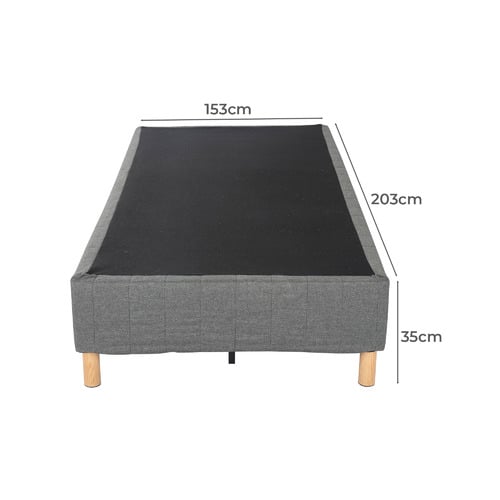Dark Grey Rylee Steel Bed Frame