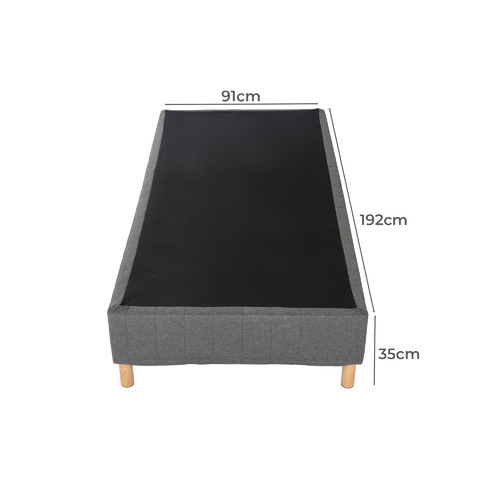 Dark Grey Rylee Steel Bed Frame