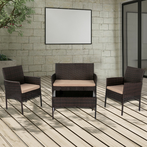 4 Seater William Wicker Outdoor Sofa Set