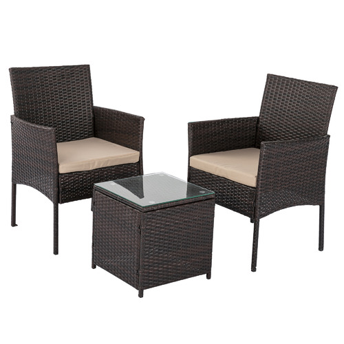 Ever Dreaming Living 2 Seater Alfred Outdoor Bistro Set | Temple & Webster