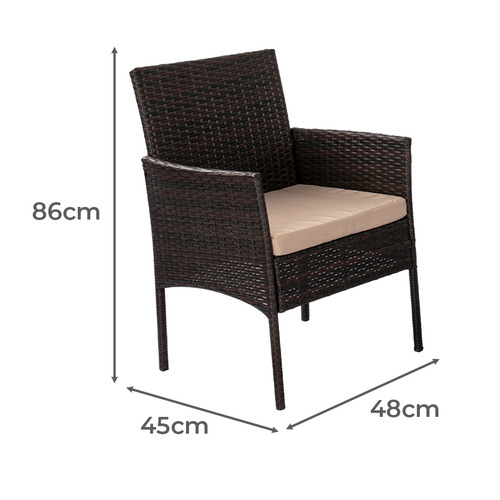 4 Seater William Wicker Outdoor Sofa Set