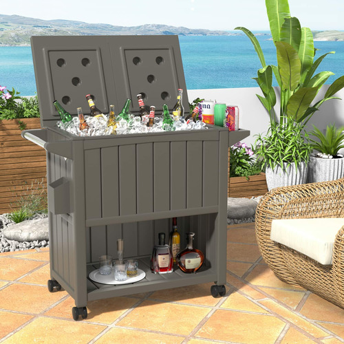 Ever Dreaming Living Tamara Outdoor Bar Cart Temple & ster