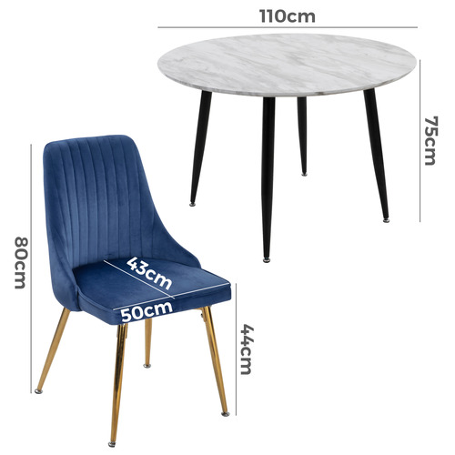 4 Seater Mariko Dining Table & Chair Set