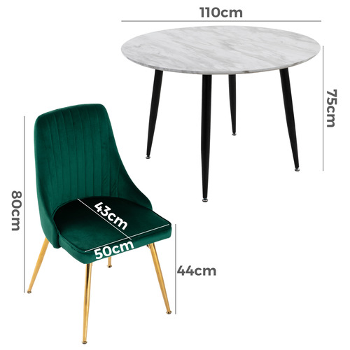 4 Seater Mariko Dining Table & Chair Set