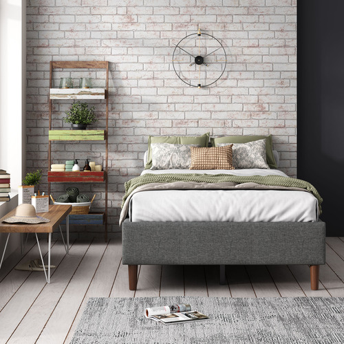 Dark Grey Kinsley Bed Base