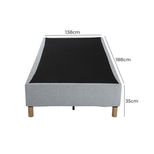 Light Grey Rylee Steel Bed Frame