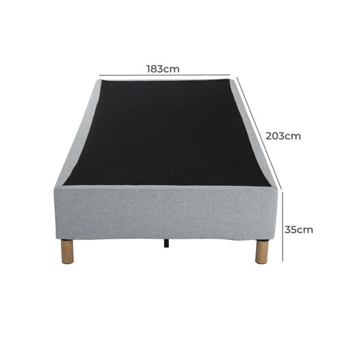 Light Grey Rylee Steel Bed Frame