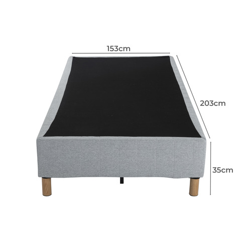 Light Grey Rylee Steel Bed Frame