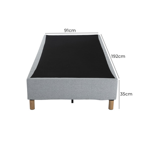 Light Grey Rylee Steel Bed Frame