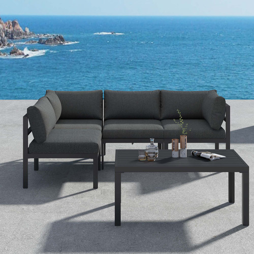 4 Seater Cyan Outdoor Lounge Set