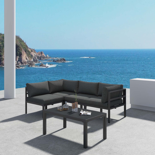 4 Seater Cyan Outdoor Lounge Set