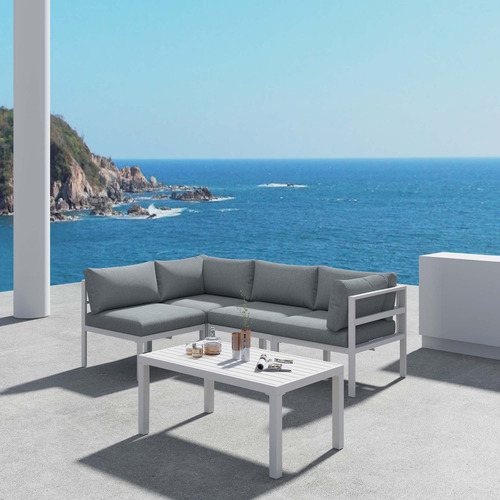 4 Seater Cyan Outdoor Lounge Set