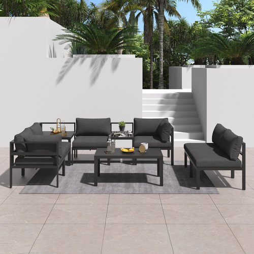 6 Seater Alnico Outdoor Lounge & Table Set