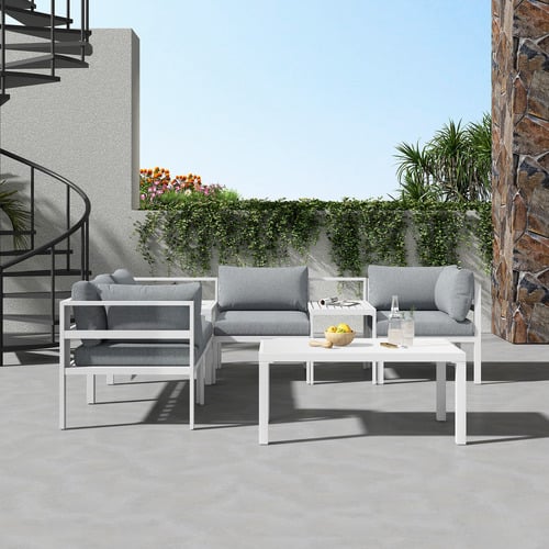 Ever Dreaming Living 4 Seater Alnico Outdoor Lounge & Table Set