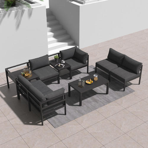 6 Seater Alnico Outdoor Lounge & Table Set