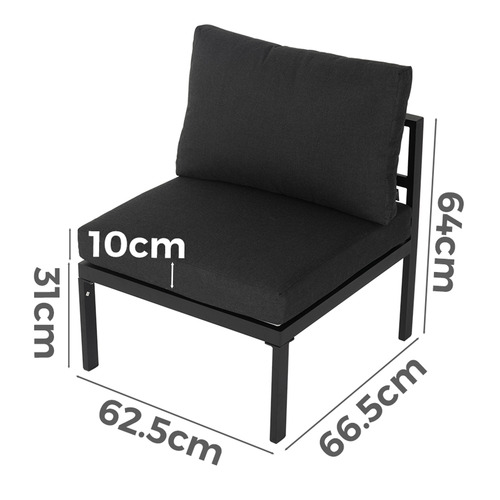 6 Seater Alnico Outdoor Lounge & Table Set