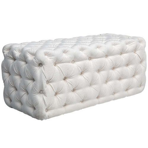 Athena Boucle Ottoman Bench
