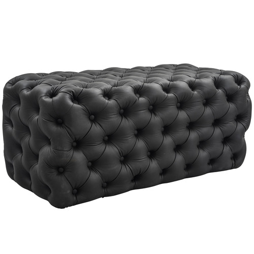 Athena Faux Leather Ottoman Bench | Temple & Webster