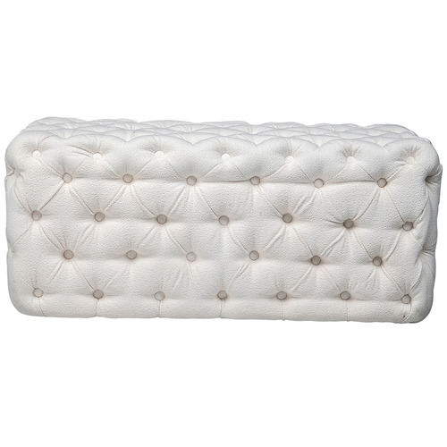 Athena Boucle Ottoman Bench