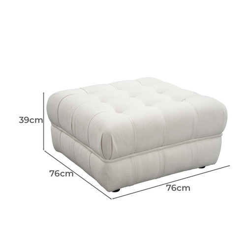 Ella Boucle Ottoman