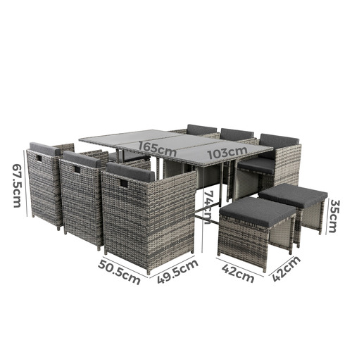 10 Seater Beauchamp Outdoor Dining Set