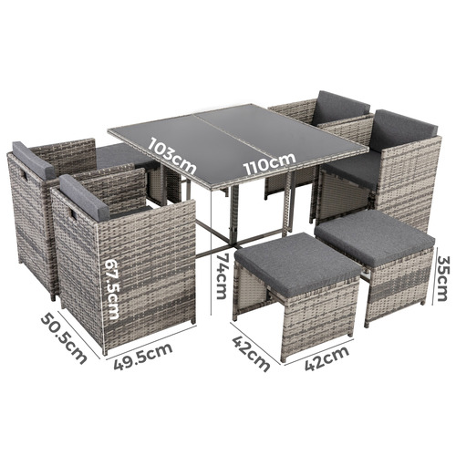 8 Seater Beauchamp Outdoor Dining Set