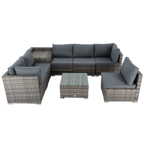 Ever Dreaming Living 6 Seater Shepard Outdoor Lounge & Coffee Table Set ...