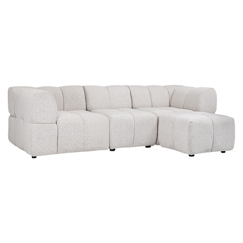 Henrietta 3.5 Seater Boucle Sofa with Ottoman