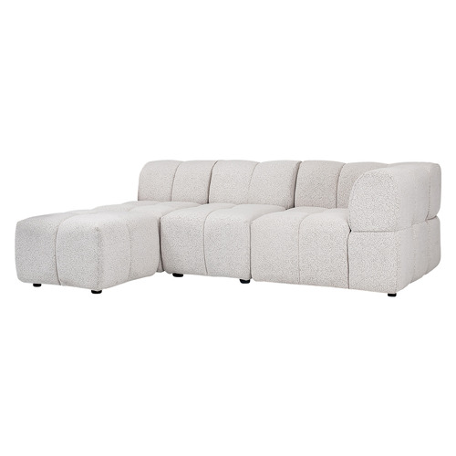 Henrietta 3 Seater Boucle Sofa with Ottoman