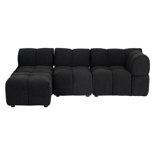 Henrietta 3 Seater Boucle Sofa with Ottoman