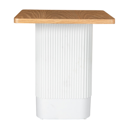 Cedar Ribbed Side Table