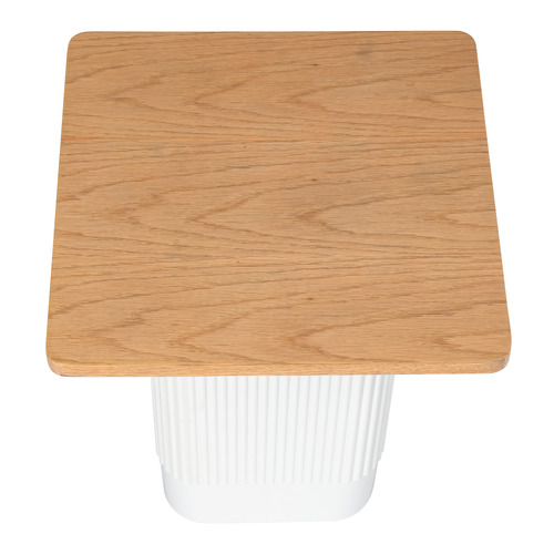 Cedar Ribbed Side Table