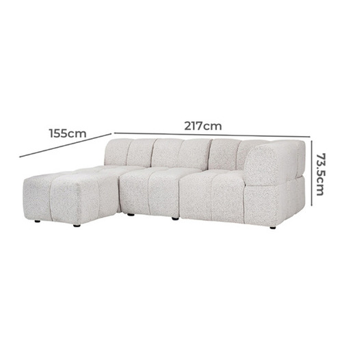 Leia 3 Seater Modular Sofa with Reversible Chaise