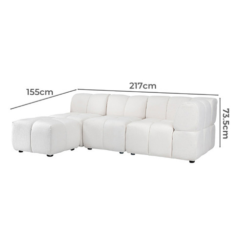 Leia 3 Seater Modular Sofa with Reversible Chaise