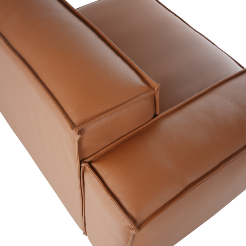 Massey 5 Seater Leather Chaise Lounge Set