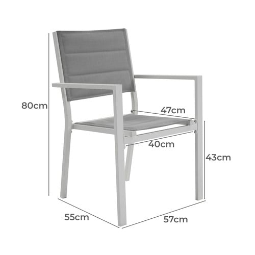8 Seater Irma Outdoor Extendable Dining Table & Chair Set