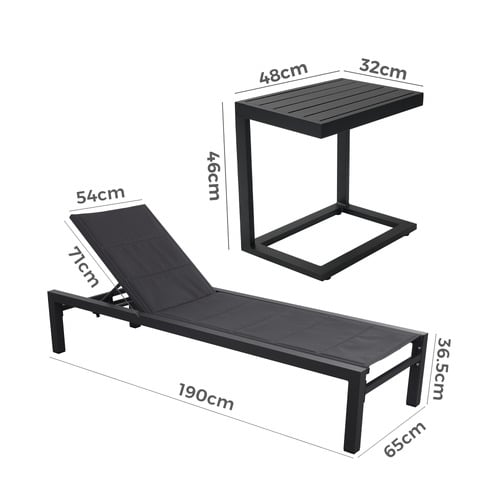 2 Seater Aleeza Sun Lounge Set