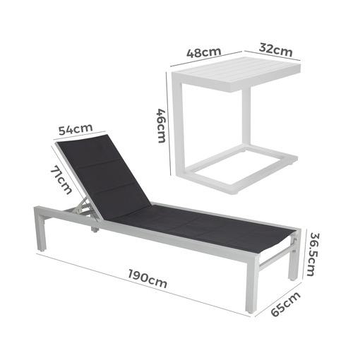 2 Seater Aleeza Sun Lounge Set