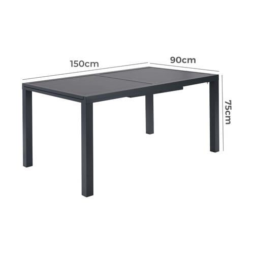 8 Seater Cornelas Outdoor Extendable Dining Table & Chair Set