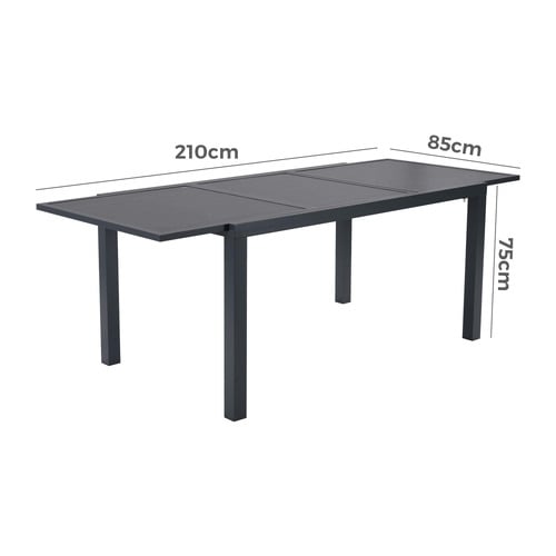 8 Seater Cornelas Outdoor Extendable Dining Table & Chair Set