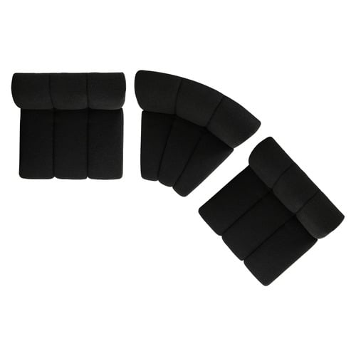 Laurent 3 Seater Curved Boucle Sofa Set