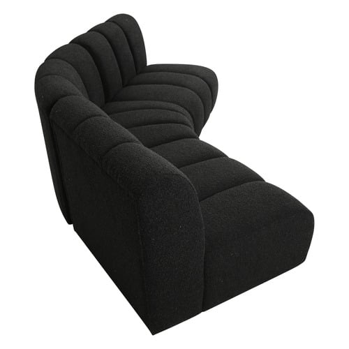 Laurent 3 Seater Curved Boucle Sofa Set