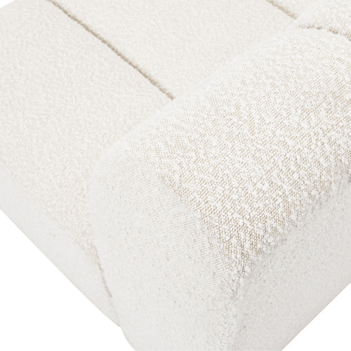 Laurent 3 Seater Curved Boucle Sofa Set