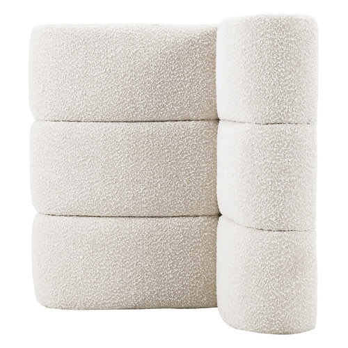 Laurent 3 Seater Curved Boucle Sofa Set
