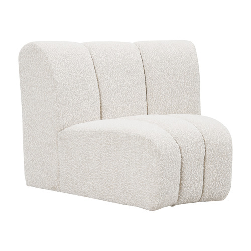 Laurent 3 Seater Curved Boucle Sofa Set