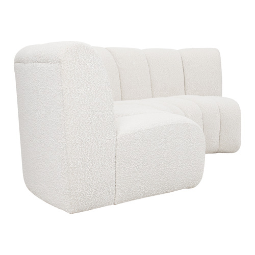Laurent Deep Curved 3 Seater Boucle Sofa Set