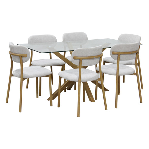 6 Seater Estrada Dining Table & Chair Set
