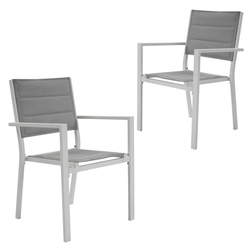 White Jennie Outdoor Dining Chairs